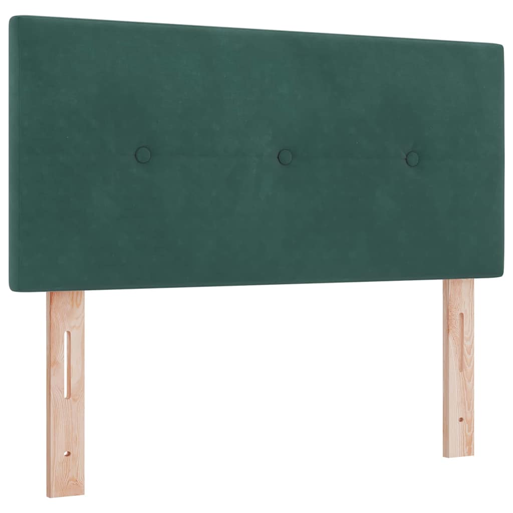 Headboard with LED Strip Lights Adjustable Green 90 cm Velvet